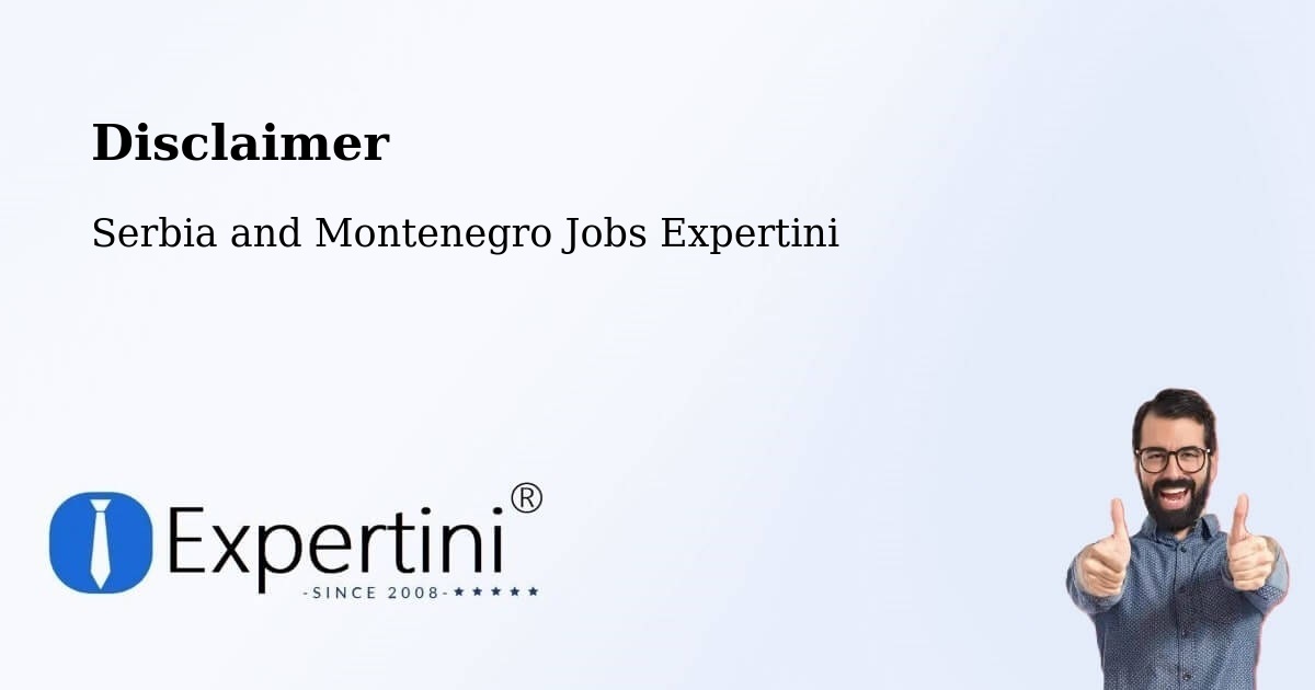 Disclaimer – Kamloops - Serbia and Montenegro Jobs Expertini